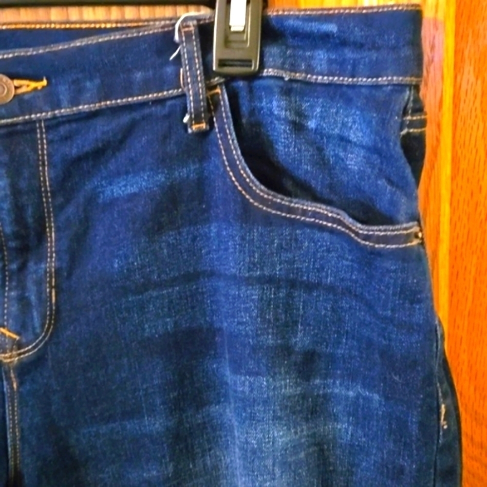 Old Navy Boyfriend Straight/Droit Blue Jeans Stretch Cotton Blend Women Size 18R - Picture 3 of 12